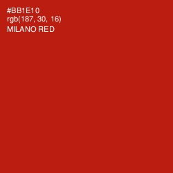 #BB1E10 - Milano Red Color Image